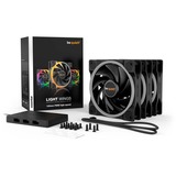 be quiet! Light Wings PWM 120 mm high-speed Triple Pack, Gehäuselüfter schwarz, 3er Pack, inkl. ARGB-Hub, 120 mm