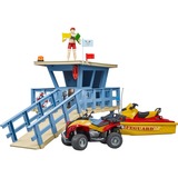 bruder bworld Life Guard Station mit Quad und Personal Water Craft, Spielfigur 