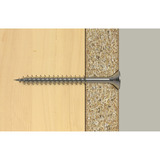 fischer Spanplattenschraube ClassicFast II 4,0x70 Senkkopf PZ 200 Stück, mit Teilgewinde