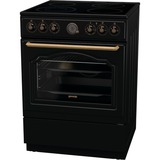 gorenje GECS6B70CLB, Herd schwarz/gold