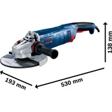 Bosch Winkelschleifer GWS 24-230 JZ Professional blau, 2.400 Watt