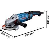 Bosch Winkelschleifer GWS 30-180 B Professional blau/schwarz, 2.800 Watt