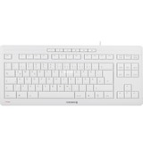 CHERRY STREAM KEYBOARD TKL, Tastatur weiß/grau, DE-Layout, Cherry SX-Scherentechnologie