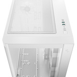 DeepCool CG530U 4F WH, Tower-Gehäuse weiß, Gebogene Glasvitrine