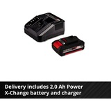 EINHELL Akku-Rasentrimmer GE-CT 18Li Kit, 18Volt rot/schwarz, Li-Ionen Akku 2,0Ah