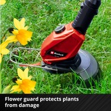 EINHELL Akku-Rasentrimmer GE-CT 18Li Kit, 18Volt rot/schwarz, Li-Ionen Akku 2,0Ah
