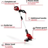 EINHELL Power X-Change Akku-Rasentrimmer GE-CT 18Li Kit, 18Volt rot/schwarz, Li-Ionen Akku 2,0Ah