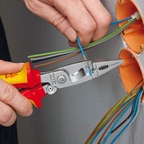 KNIPEX Elektro-Installationszange VDE 13 96 200  schlanke Bauform, geschraubtes Gelenk, VDE-geprüft