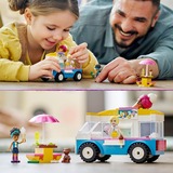 LEGO 41715 Friends Eiswagen, Konstruktionsspielzeug Mit Fahrzeug und 2 Friends Mini-Figuren 