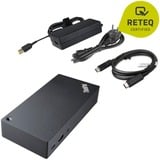 Lenovo ThinkPad USB-C Dock Generalüberholt, Dockingstation schwarz, Displayport, USB, LAN, VGA