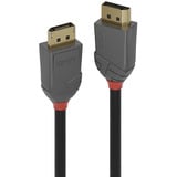Lindy DisplayPort 1.4 Kabel, Anthra Line schwarz, 5 Meter
