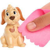 Mattel Disney Prinzessin Baden und Bürsten Belle-Modepuppe mit Hündchen mit Farbwechseleffekt und Zubehör