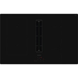 Siemens ED811BGA6, Autarkes Kochfeld schwarz, 80 cm, mit integriertem Dunstabzug