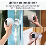 SwitchBot Outdoor Spotlight Cam 2K, Überwachungskamera weiß