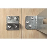 fischer Spanplattenschraube PowerFast 4,5x40 Halbrundkopf TX 100 Stück, mit Vollgewinde, Edelstahl A2
