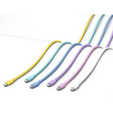 goobay USB 2.0 Silikonkabel türkis, USB-C Stecker > USB-C Stecker türkis, 1,5 Meter, PD 60 Watt