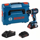 Bosch Akku-Schlagbohrschrauber GSB 18V-90 C Professional, 18Volt blau/schwarz, 2x Li-Ion Akku ProCORE18V 4,0Ah, in L-BOXX