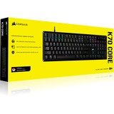 Corsair K70 Core RGB, Gaming-Tastatur schwarz, DE-Layout, Corsair Red