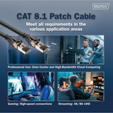 Digitus Patchkabel Cat 8.1 S-FTP 5 Meter schwarz