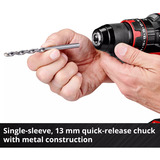 EINHELL Power X-Change Akku-Schlagbohrschrauber TE-CD 18/44 Li-i, 18Volt schwarz/rot, Li-Ion-Akku 2,5Ah