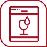 Emsa CLIP & CLOSE Glas-Frischhaltedose 0,7 Liter transparent/rot, rechteckig