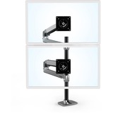 Ergotron LX Dual Monitor Arm, Monitorhalterung aluminium