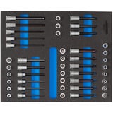 GEDORE Steckschlüssel-Satz 3/8" in Check-Tool-Modul, 52teilig (2005 CT2-TX 30)