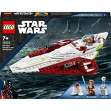 LEGO 75333 Star Wars Obi-Wan Kenobis Jedi Starfighter, Konstruktionsspielzeug Set zum Bauen mit Taun We, Droidenfigur und Lichtschwert, Angriff der Klonkrieger Set