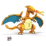 MEGA Pokémon Bauspielzeugset Glurak mit Actionfigur für Kinder, Konstruktionsspielzeug 222 Teile