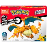 MEGA Pokémon Bauspielzeugset Glurak mit Actionfigur für Kinder, Konstruktionsspielzeug 222 Teile