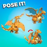 MEGA Pokémon Bauspielzeugset Glurak mit Actionfigur für Kinder, Konstruktionsspielzeug 222 Teile