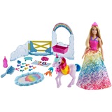 Mattel Barbie Dreamtopia Prinzessin Puppe inkl. Einhorn mit Farbwechsel, Set
