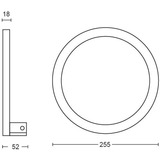 Philips Hue White & Color Ambiance Sana Wandleuchte, LED-Leuchte weiß