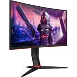 AOC C24G2U/BK, Gaming-Monitor 60 cm(24 Zoll), schwarz/rot, AMD Free-Sync, FullHD, 165Hz Panel