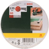 Bosch Schleifblatt-Set Exzenter, Ø 125mm, K60 25 Stück, für Exzenterschleifer