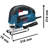 Bosch Stichsäge GST 150 BCE Professional blau, Handwerkerkoffer, 780 Watt