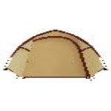 Coleman Darwin 3 Plus Summer, Zelt beige/dunkelrot