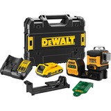 DEWALT Akku-Multilinienlaser 3x360° DCE089D1G18-QW, 18Volt, Kreuzlinienlaser schwarz/gelb, mit grünen Laserlinien