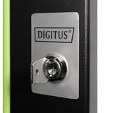 Digitus Glas-Fronttür für 19" 7HE Wandgehäuse Unique Serie, Frontpanel schwarz, 7 Höheneinheiten