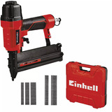 EINHELL Druckluft-Tacker TC-PN 50 rot/schwarz, 2-in-1 Kombigerät: Druckluft-Klammergerät und Druckluft-Nagler