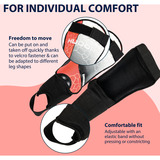 HUDORA Schienbeinschützer mit Knöchelschutz, Protektoren rot, Größe M