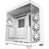 NZXT H9 Flow All White, Tower-Gehäuse weiß, Tempered Glass