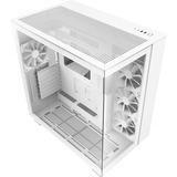 NZXT H9 Flow All White, Tower-Gehäuse weiß, Tempered Glass