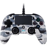 Nacon Wired Compact Controller, Gamepad tarnfarben/grau, PlayStation 4, PC