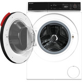 SHARP ES-WNFB814CWDA-DE , Waschmaschine weiß/schwarz, WIFI, Advanced Inverter Motor
