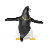 Schleich Die Schule der magischen Tiere - Juri der Pinguin mit Goldkette, Spielfigur 