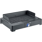 Severin PG 8562 Tischgrill mit Grillplatte, Elektrogrill schwarz, 2.200 Watt