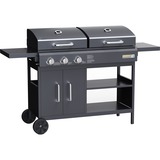 Tepro Kohle-Gas-Kombigrill Dayton, Gasgrill schwarz, Gas 8,4 kW + Holzkohlefeld