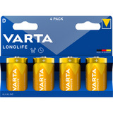 VARTA Longlife Batterie LR20, D (Mono) 4 Stück
