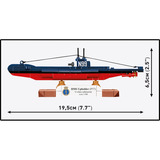 COBI HMS Upholder (P37) U-class submarine, Konstruktionsspielzeug Maßstab 1:300